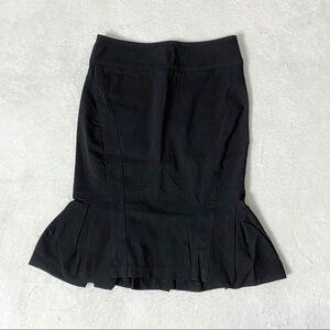 XOXO black peplum flare end skirt size 6